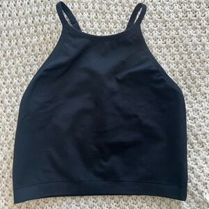 Black workout tank